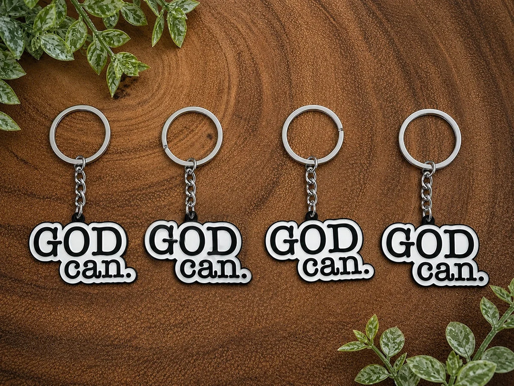 God Can Keychain