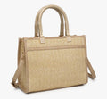 Kaya Rattan Satchel Purse Tan