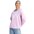 adidas Women's Essential Big Logo Boyfriend Hoodie -Lilac