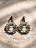 Cozy Vintage Snowman Earrings