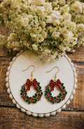Yuletide Wreath Earrings