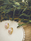 Tiny Tulip Huggie Earrings