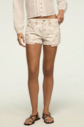 [163339-410] WOMENS LUCKY BRAND MID RISE FESTIVAL SHORT - BOPPIN' FLORALS WASH