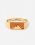 Sunrise Rectangular Signet Ring