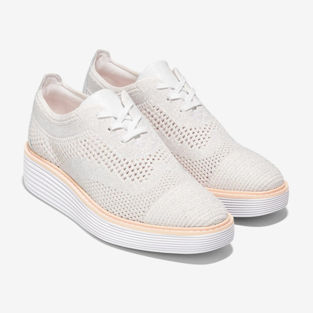 [W28116] WOMENS COLE HAAN ØRIGINALGRAND PLATFORM WINGTIP OXFORDS