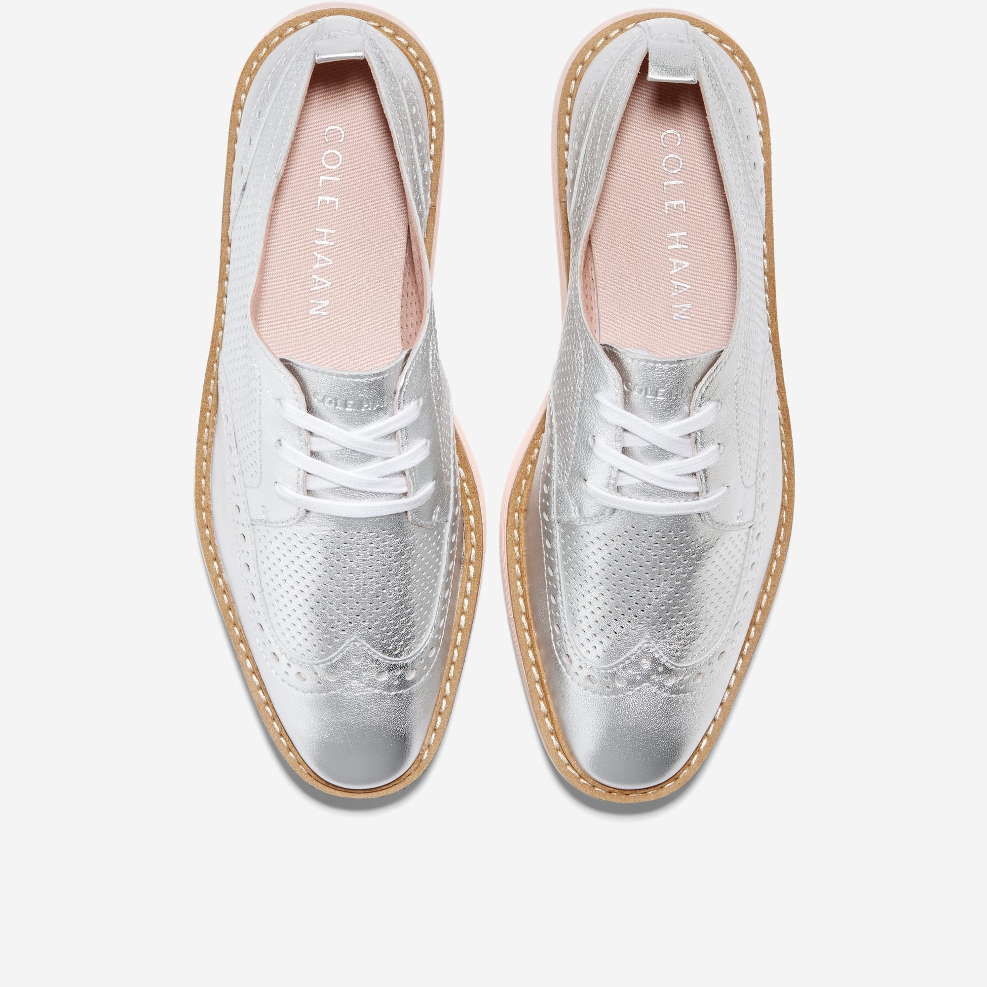 [W28346] WOMENS COLE HAAN ØRIGINALGRAND PLATFORM WINGTIP OXFORDS