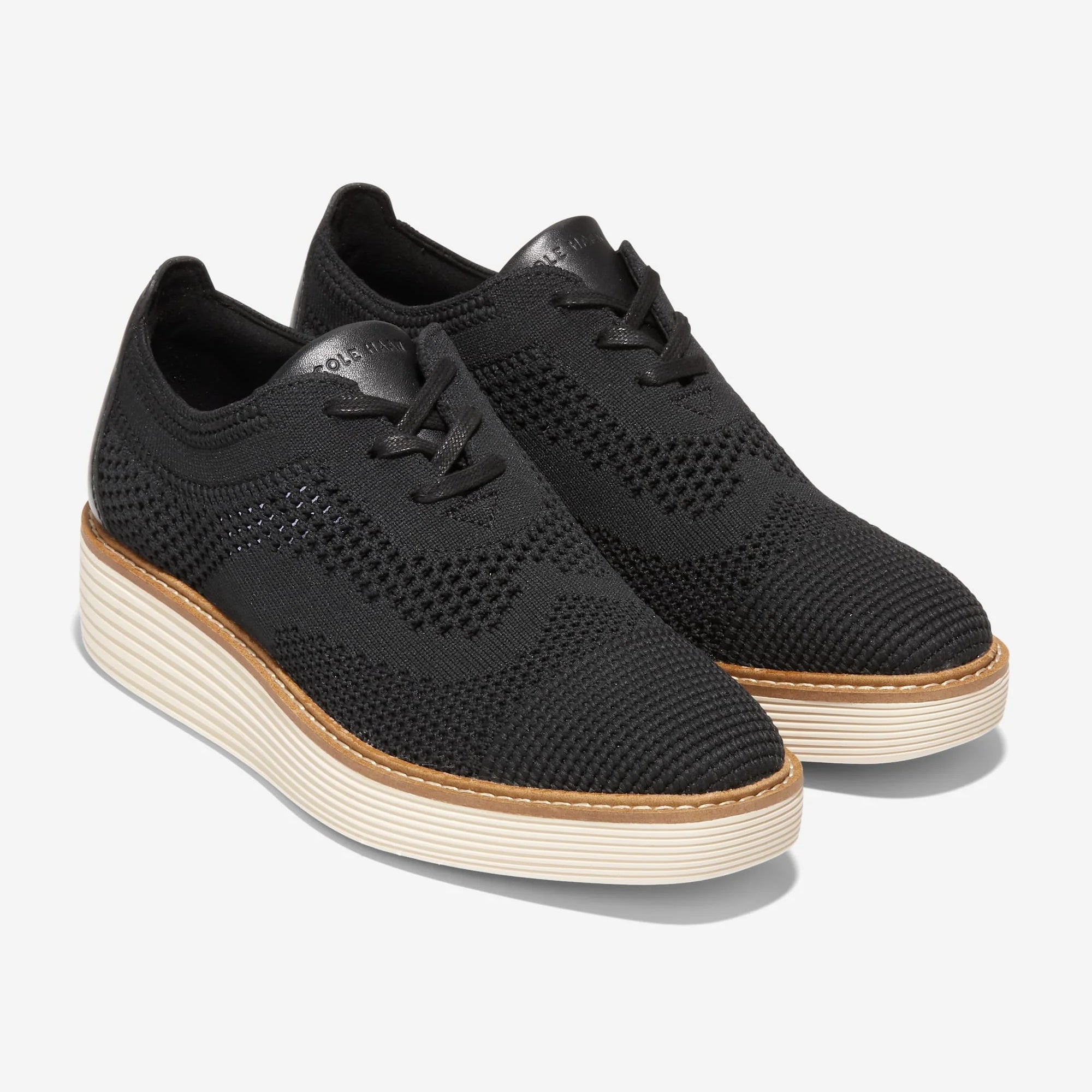 [W28352] WOMENS COLE HAAN ØRIGINALGRAND STITCHLITE PLATFORM WINGTIP OXFORDS