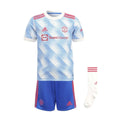 adidas Kid's Unisex MANCHESTER UNITED 21/22 AWAY MINI KIT
