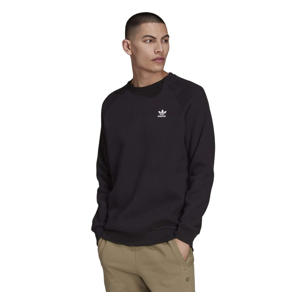 adidas Originals Men's Essential Crewneck Sweatshirt - Black