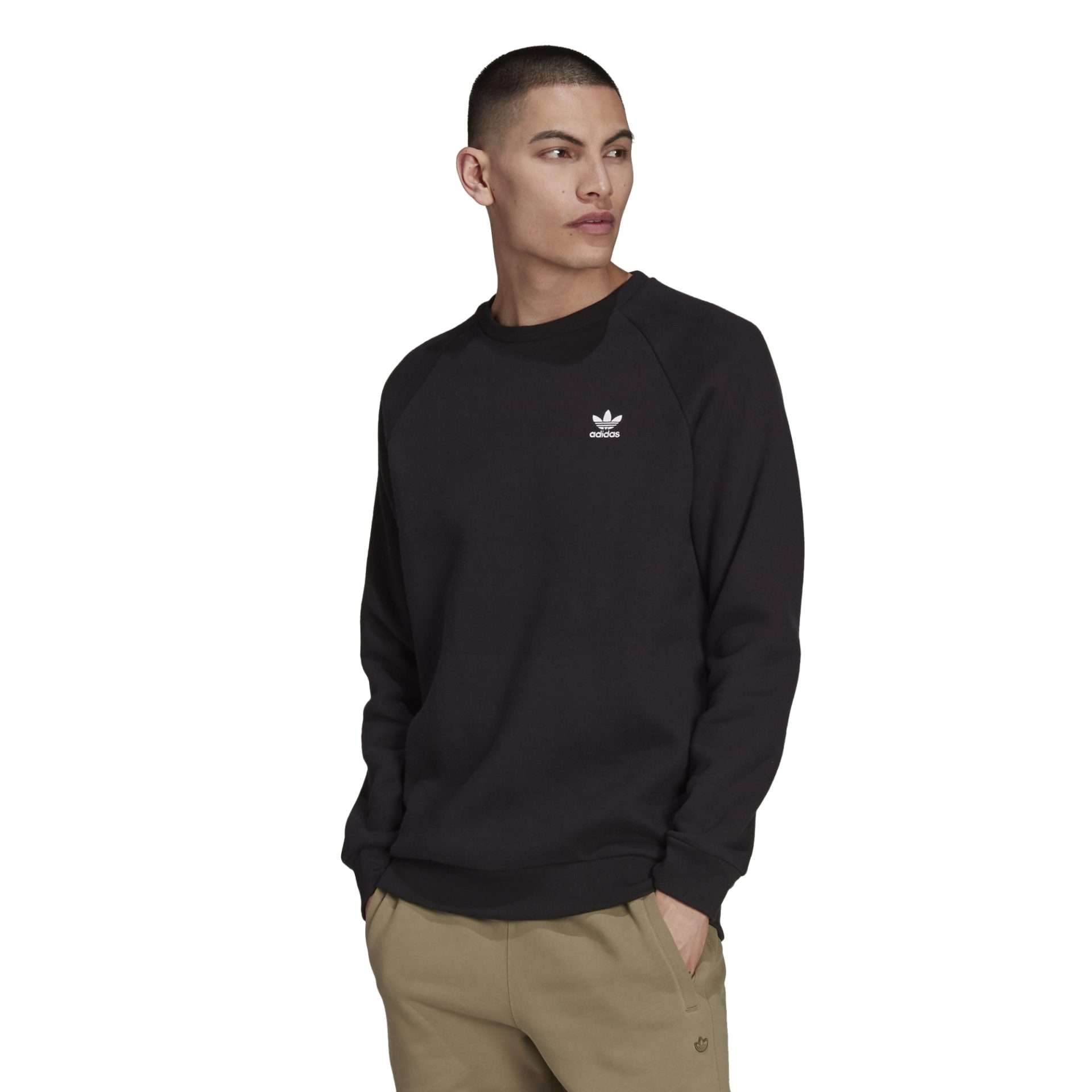 adidas Originals Men's Essential Crewneck Sweatshirt - Black