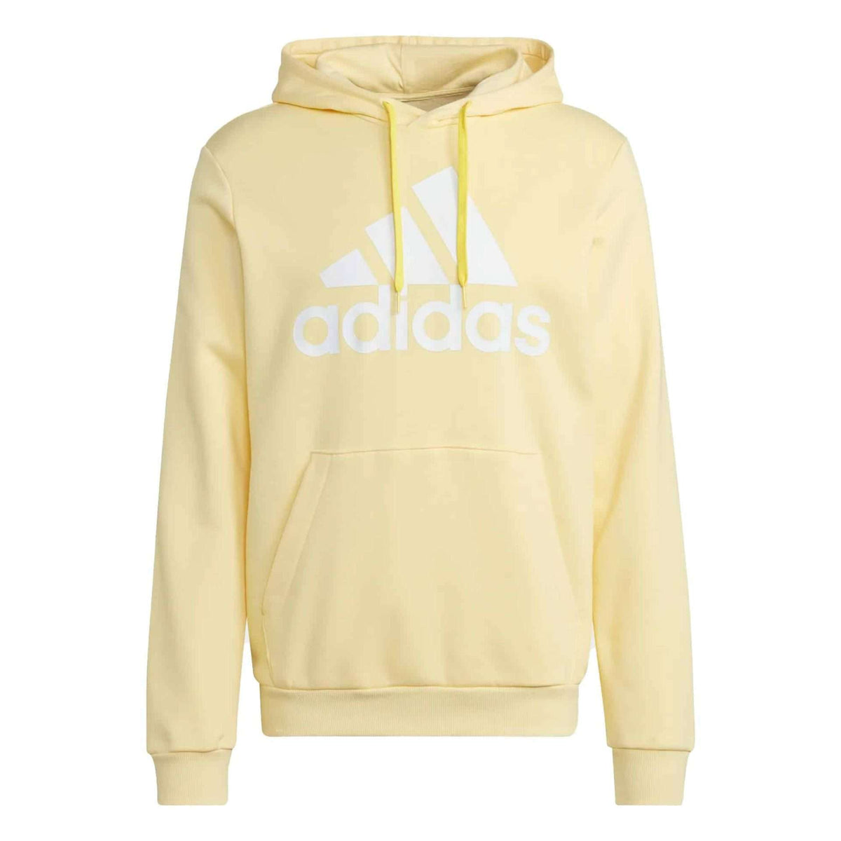 adidas Men’s Essentials Big Logo Fleece Hoodie - Yellow