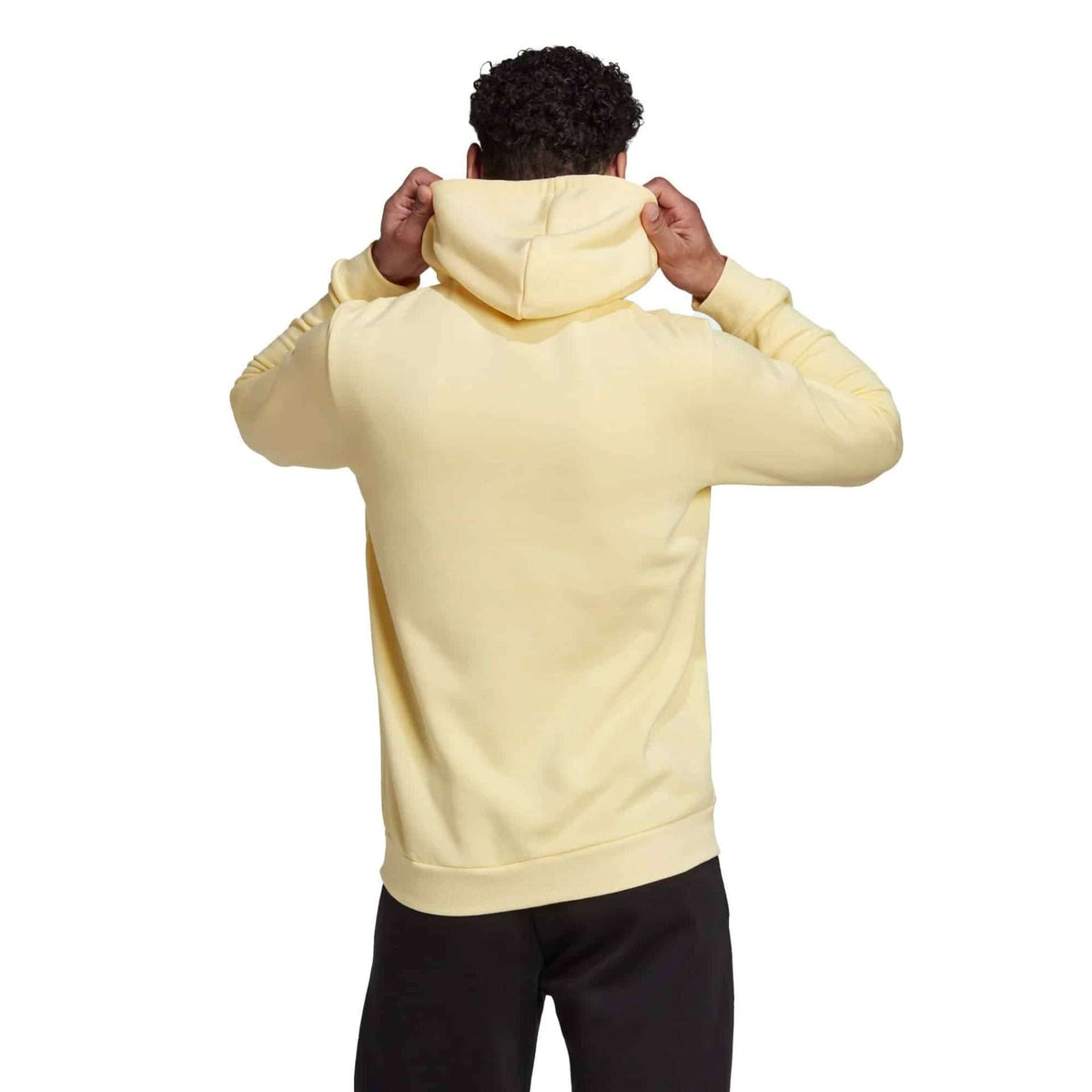 adidas Men’s Essentials Big Logo Fleece Hoodie - Yellow